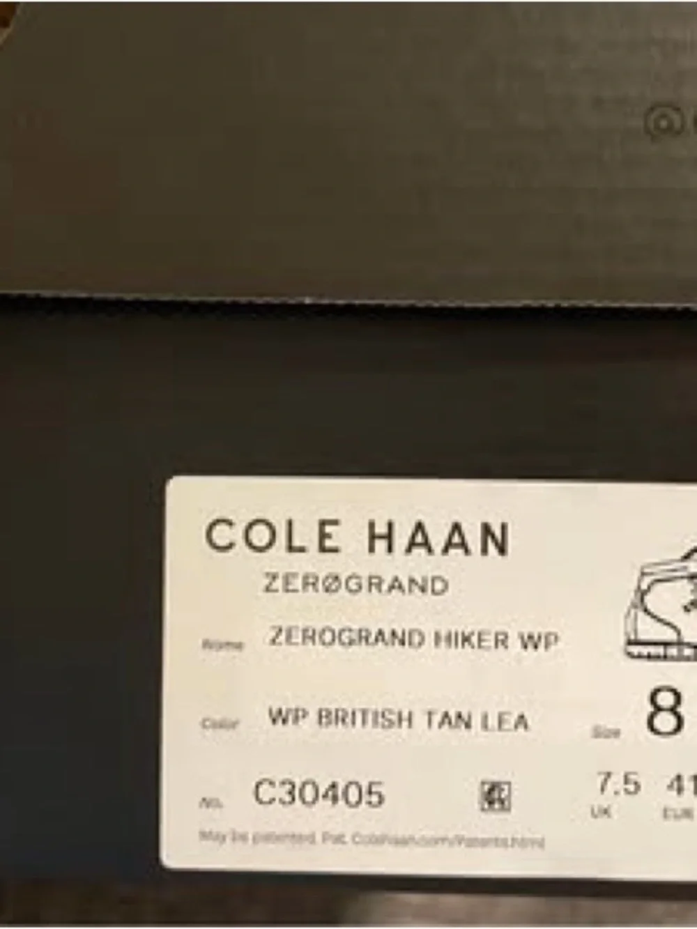 Cole Haan Men's Chestnut Brown Leather Hiker Boots